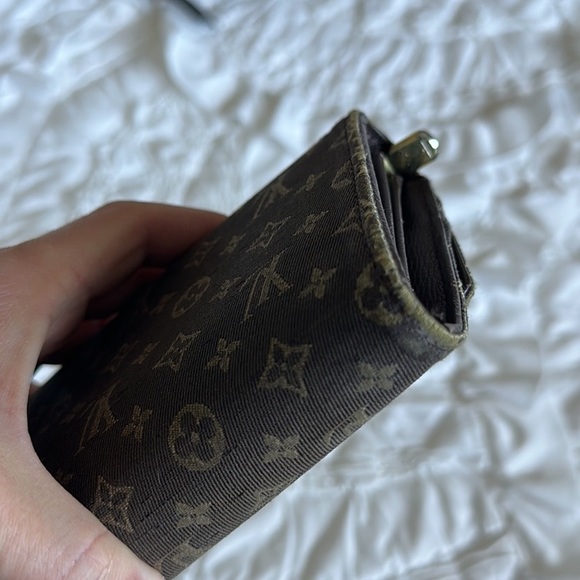 LV vintage brown denim Sarah wallet - Picture 9 of 9
